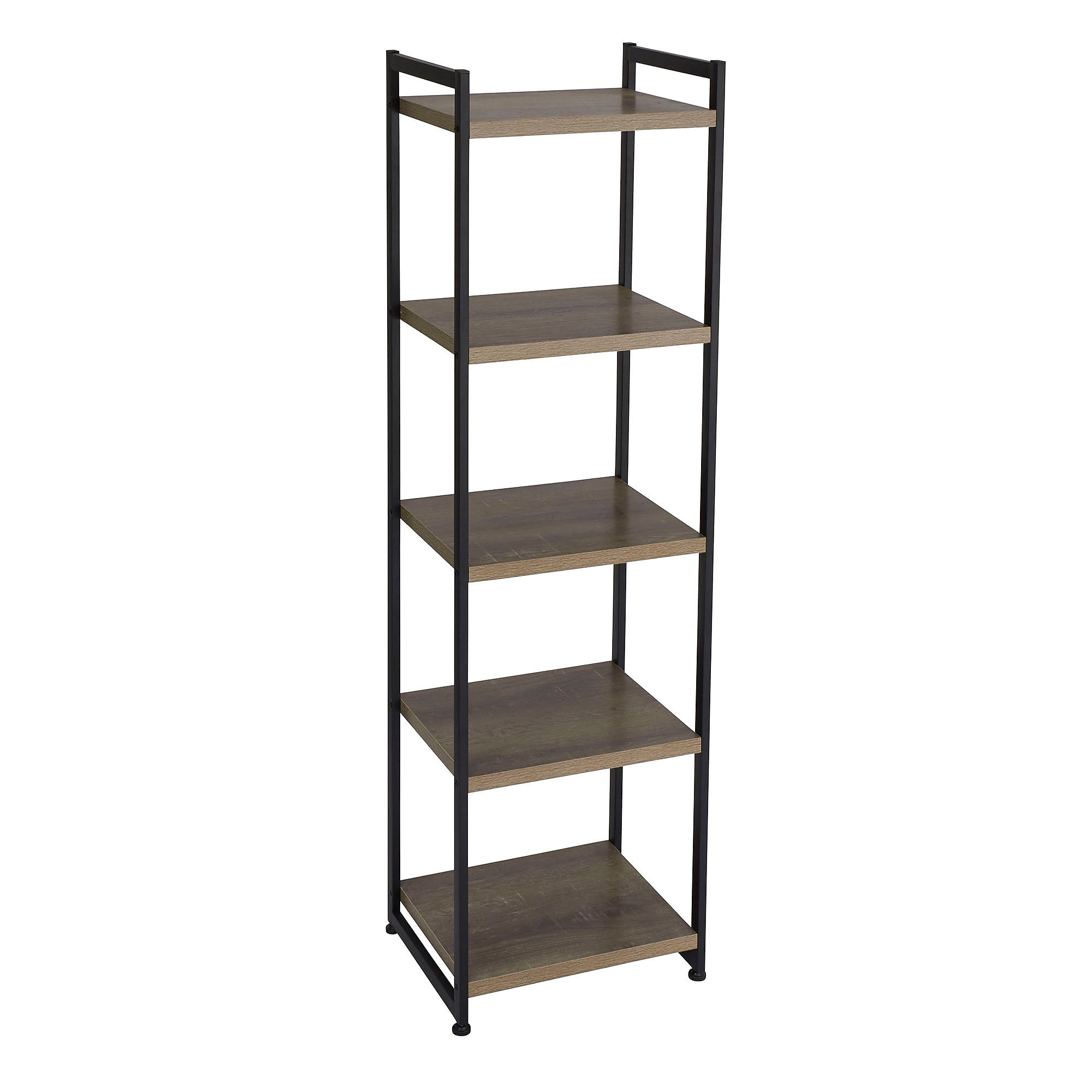 Household Essentials Ashwood 5-Shelf Storage Tower (8075-1) Sansujyuku sansujyuku.com