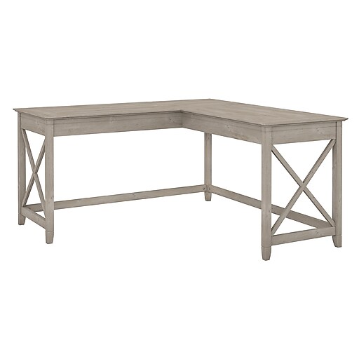 Shop Staples For Bush Furniture Key West 60w L Shaped Desk Washed
