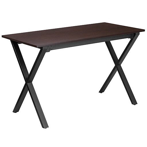 Shop Staples For 47 5 W X 23 75 D Walnut Computer Desk With