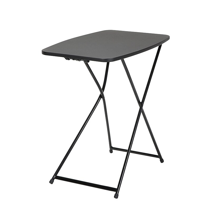 COSCO 18” x 26” Indoor Outdoor Adjustable Height Personal Folding Tailgate Table, Black, 2 pack (37129BLK2E) image 1