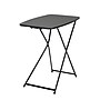 COSCO 18” x 26” Indoor Outdoor Adjustable Height Personal Folding Tailgate Table, Black, 2 pack (37129BLK2E)~#|#~sp4463842_sc7