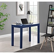 Ameriwood Home Parsons 39"W Computer Desk with Drawer, Blue (9859496COM)