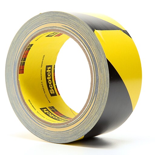 3M™ Safety Stripe Tape, 2" x 36 yds., Black/Yellow (5702) Staples