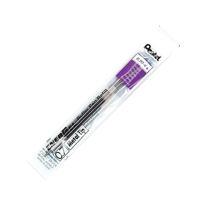 Pentel EnerGel Gel-Ink Pen Refill, Medium Tip, Violet Ink, Each