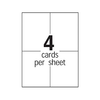 Great Papers 4-Up Matte Postcards, 5.5" x 4.25", Bright Yellow, 200/Pack (951840)