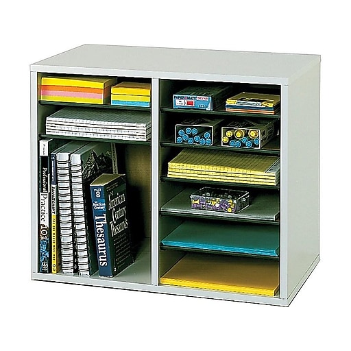 Safco Wood File Organizer, Gray (9420GR) | Staples
