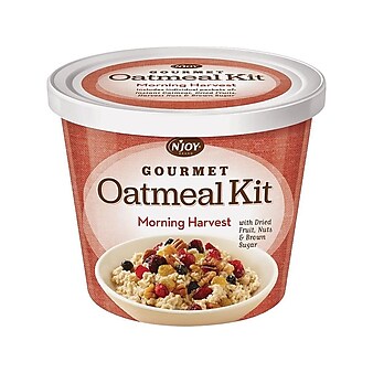 N'Joy Morning Harvest Variety Oatmea & Granolal, 3.42 oz., 8/Carton (40772)