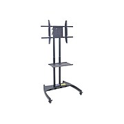 Luxor FP Series Steel Mobile TV Stand, Black, Screens up to 60" (FP3500)