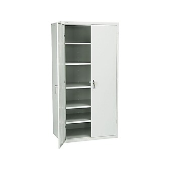 HON Brigade 72" Steel Storage Cabinet with 5 Shelves, Light Gray (HONSC2472Q)