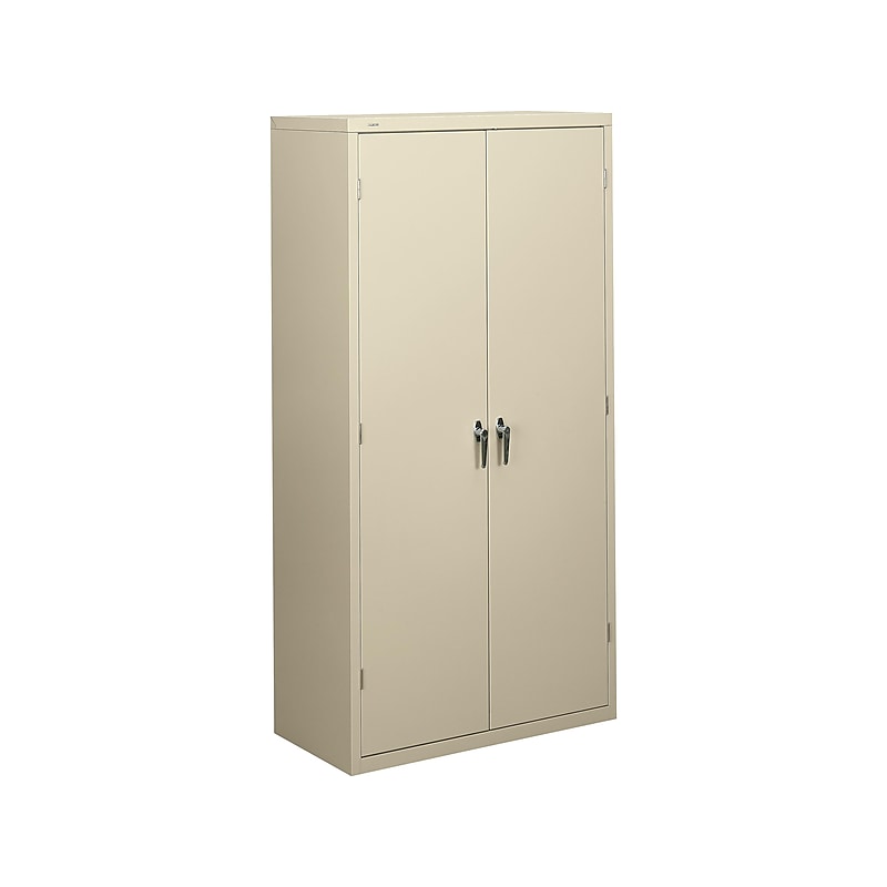 HON Brigade 72" Steel Storage Cabinet with 5 Shelves, Putty (HONSC1872L) image 1