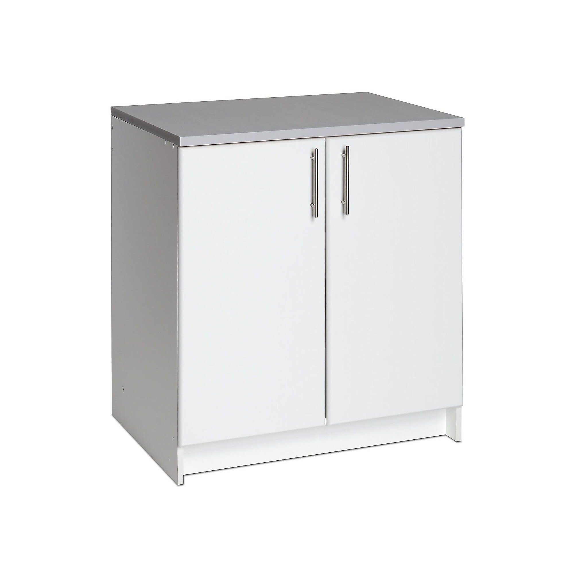 Prepac Elite 36″ Composite Storage Cabinet with 1 Shelf, White (WEB-3236) Sansujyuku sansujyuku.com