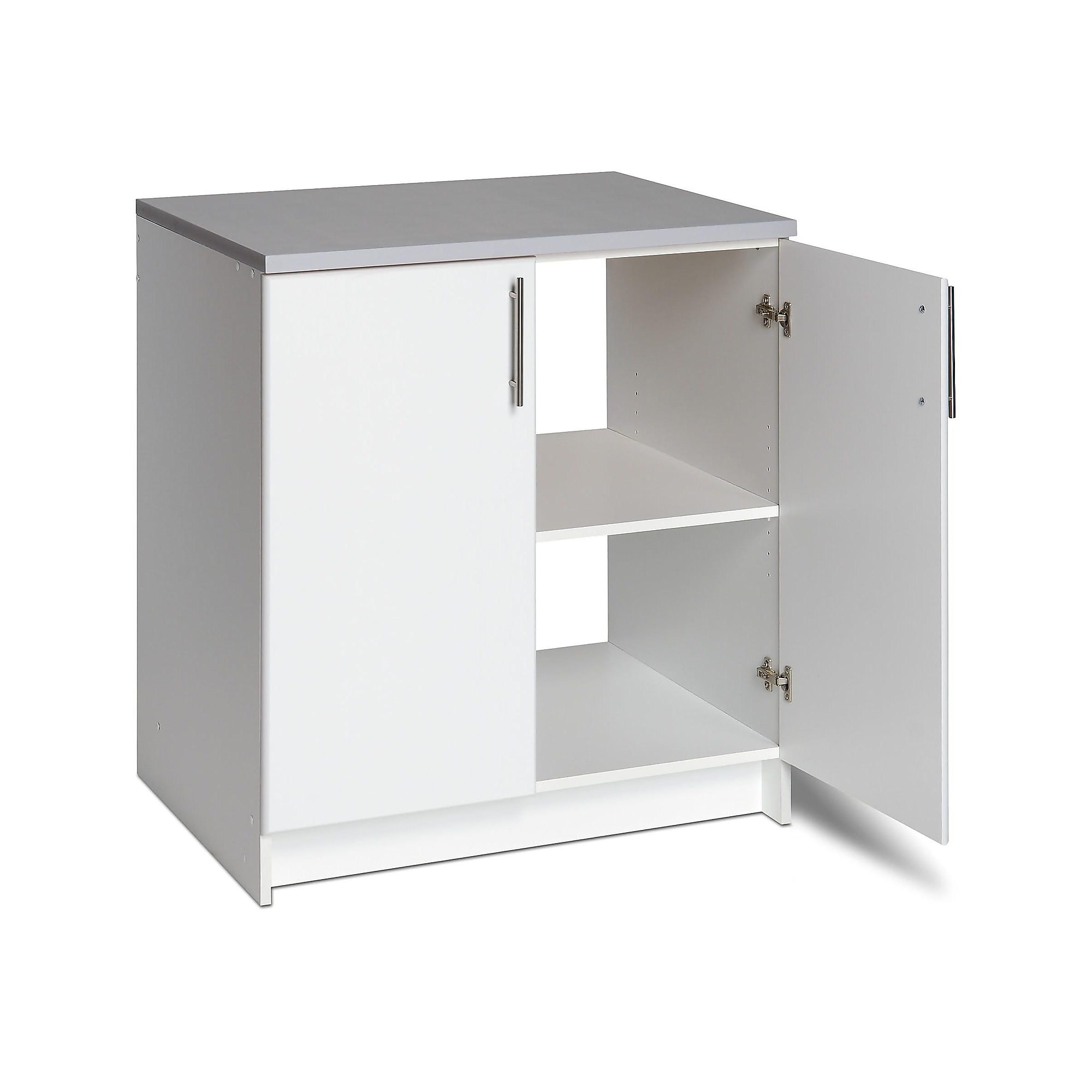 Prepac Elite 36″ Composite Storage Cabinet with 1 Shelf, White (WEB-3236) Sansujyuku sansujyuku.com