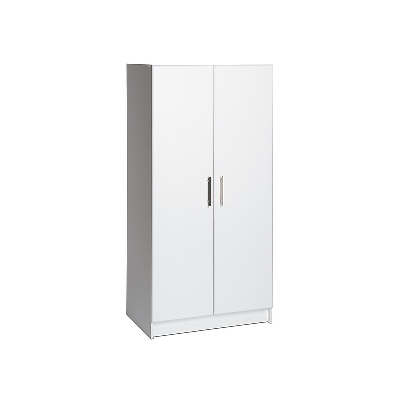 Prepac Elite 65" Composite Storage Cabinet with 3 Shelves, White (WES-3264) image 1