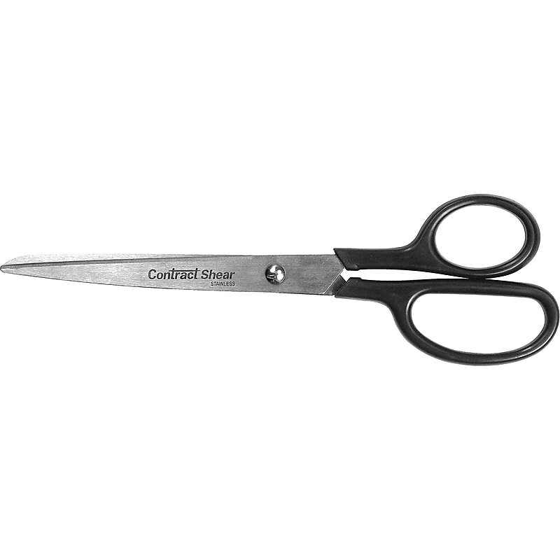 Westcott Contract 8" Stainless Steel Standard Scissors, Pointed Tip, Black (10572) image 1