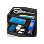 Iris Rolling Cart with Plastic Organizer Top, 5-Drawer, Clear/Black (116865)~#|#~sp44844828_sc7