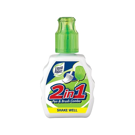 Liquid Paper 2In1 Correction Fluid, White (42030) at Staples