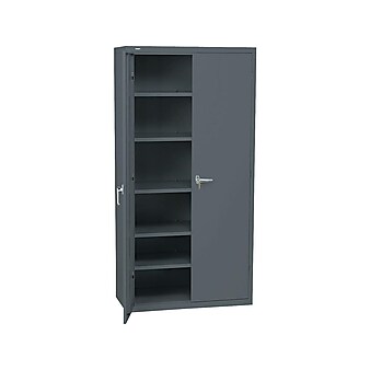 HON Brigade 72" Steel Storage Cabinet with 5 Shelves, Charcoal (HONSC1872S)