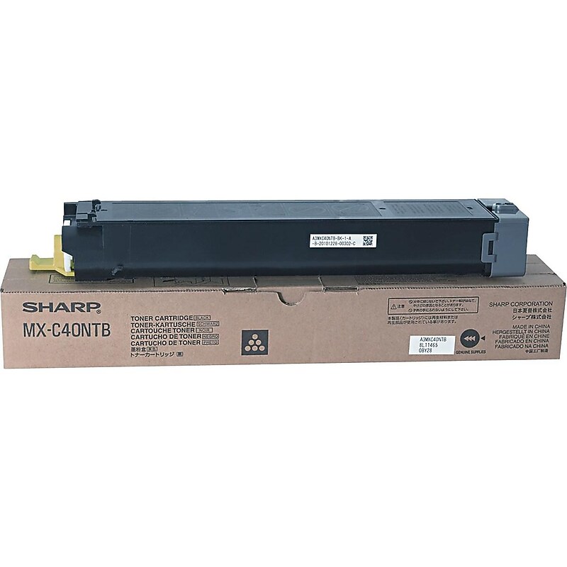Sharp MX-C40NTB Black Standard Yield Toner Cartridge image 1