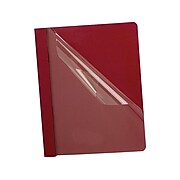 Oxford Clear Front 2-Prong Report Cover, Letter Size, Dark Red (OXF 55811)