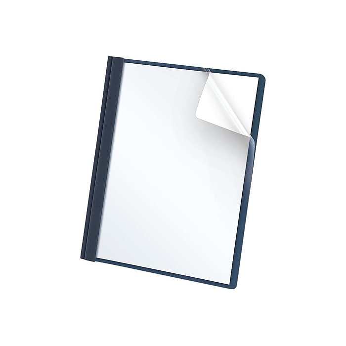 Oxford Clear Front Report Cover, Letter Size, Dark Blue Oxford Clear Front Report Cover, Letter Size, Dark Blue