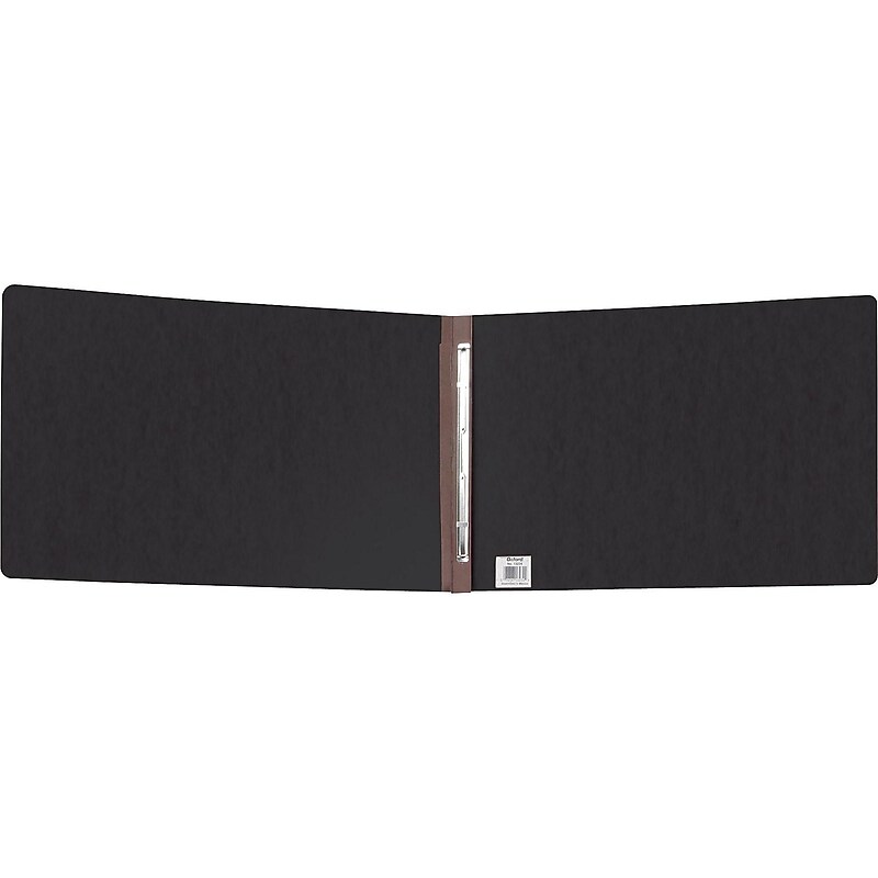 Oxford 2-Prong Report Cover with Reinforced Side Hinge, Ledger Size, Black (13206) image 1