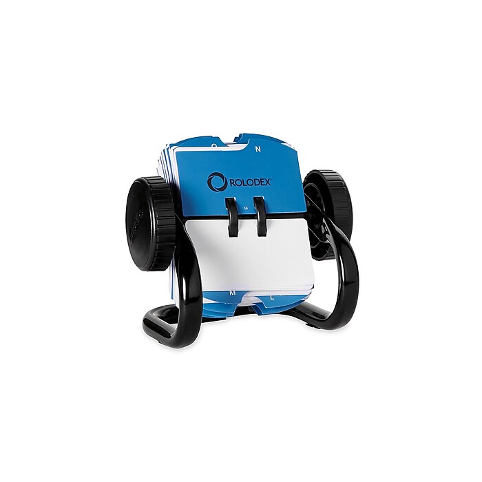 Rolodex Mini Rotary File, 250 Card Capacity, Black (66700) | Staples