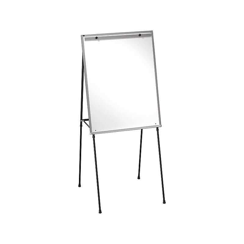 Quartet Total Erase Flip Chart Easel, 70", Black Steel (81E) image 1
