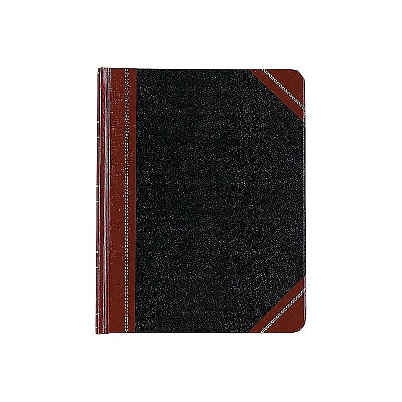 Boorum & Pease 38 Series Record Book, 7.63" x 9.63", Black/Red, 150 Sheets/Book (38-300-R) image 1