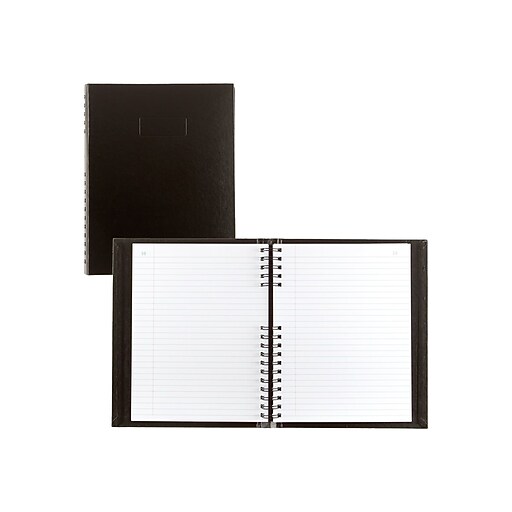 Blueline AccountPro Record Book, 7.69" x 10.25", Black, 150 Sheets/Book