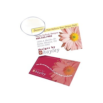 Avery Clean Edge Business Cards, 3.5" x 2", Matte, White, 160/Pack (8869)
