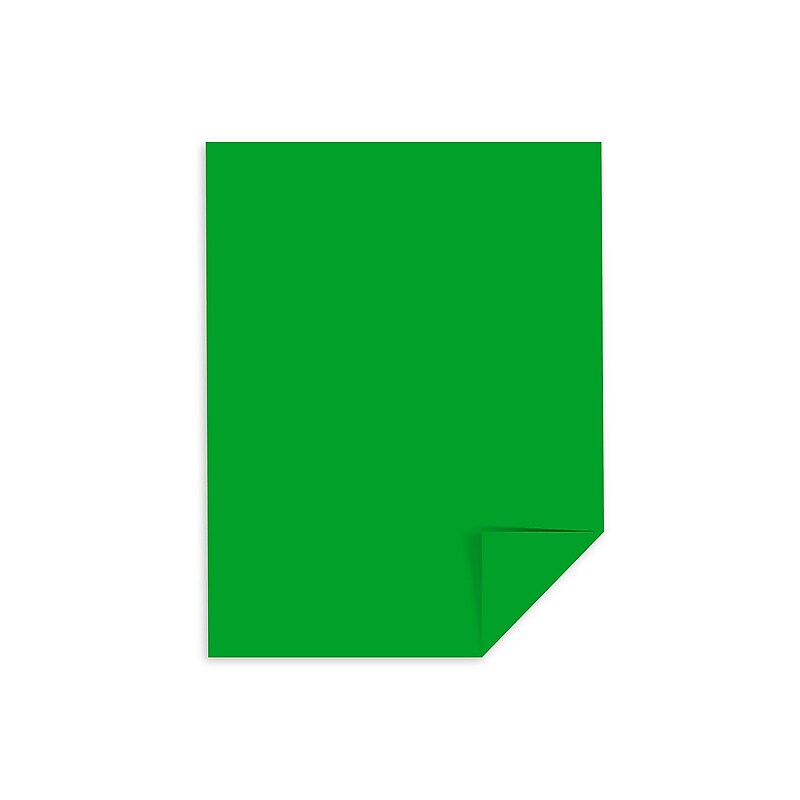 Astrobrights Cardstock Paper, 65 lbs, 8.5" x 11", Gamma Green, 250/Pack (22741) image 1