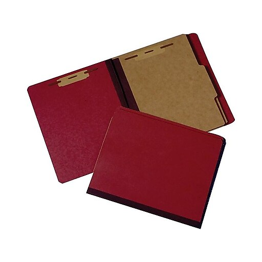 AbilityOne SKILCRAFT Pressboard Classification Folder, Letter Size, 2 Dividers, Earth Red (7530-00-990-8884) | Staples AbilityOne SKILCRAFT Pressboard Classification Folder, Letter Size, 2 Dividers, Earth Red (7530-00-990-8884) | Staples