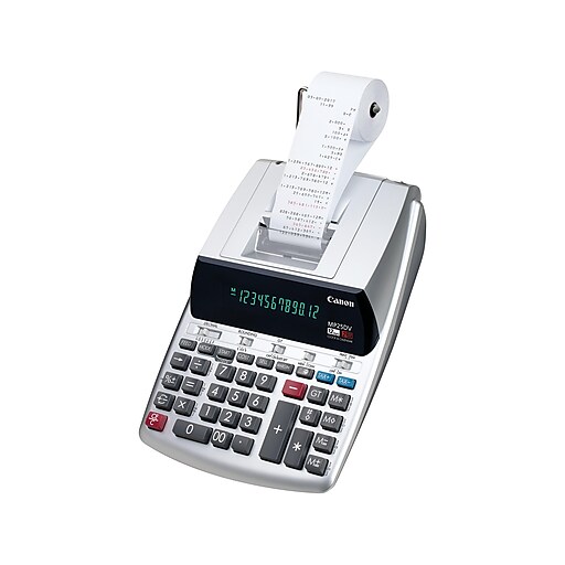 Canon MP25DV Printing Calculator features oversized, 12digit display