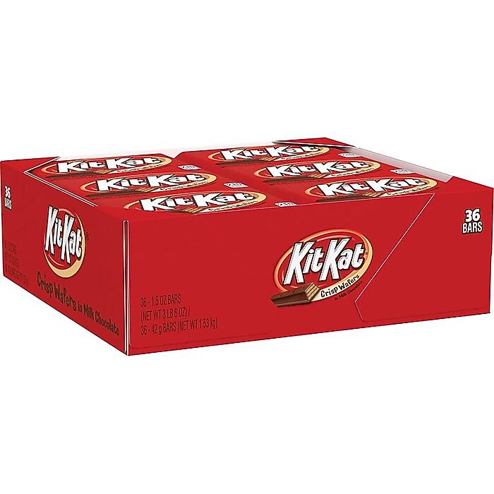 Kit Kat Milk Chocolate Candy Bar, 54 oz., 36/Box (HEC24600) | Staples