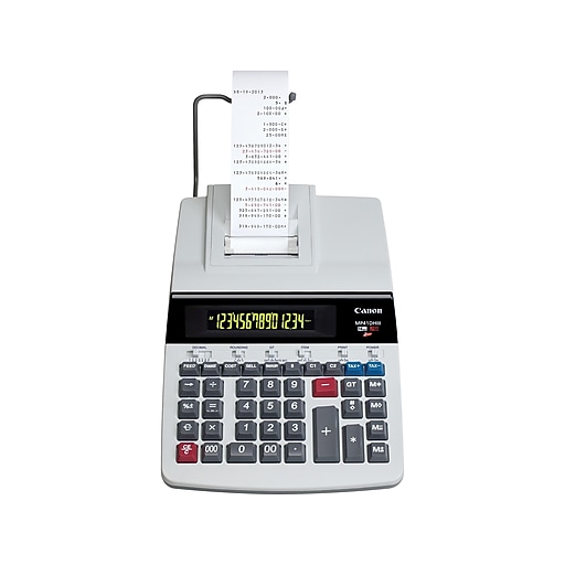 Canon MP41DHIII GB 8709B001AA 14Digit Desktop Printing Calculator, White Staples