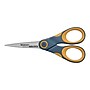 Westcott Titanium Bonded 5" Non-Stick Titanium Multi-Purpose/Heavy Duty Scissor, Pointed Tip, Gray/Yellow (14881)~#|#~sp44845307_sc7