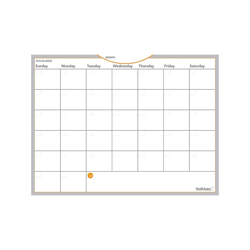 AT-A-GLANCE WallMates Dry-Erase Calendar Whiteboard, 24" x 18" (AW5020-28) image 1