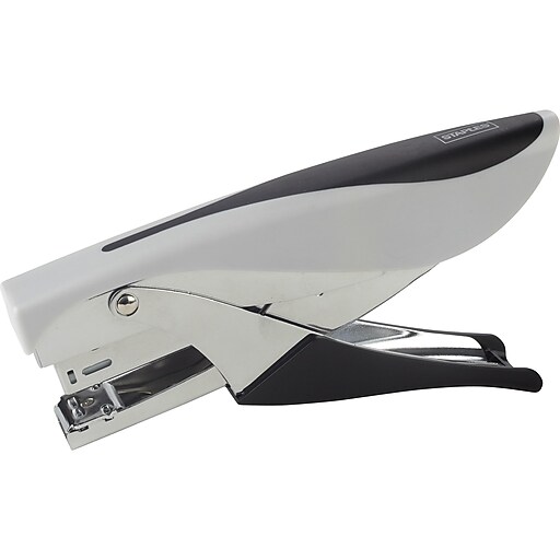 Staples Deluxe Plier Stapler, 20 Sheet Capacity, Black/Gray (24546/