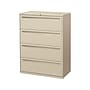 HON Brigade 700 Series 4-Drawer Lateral File Cabinet, Locking, Letter/Legal, Putty, 42"W (H794.L.L)~#|#~sp44845370_sc7