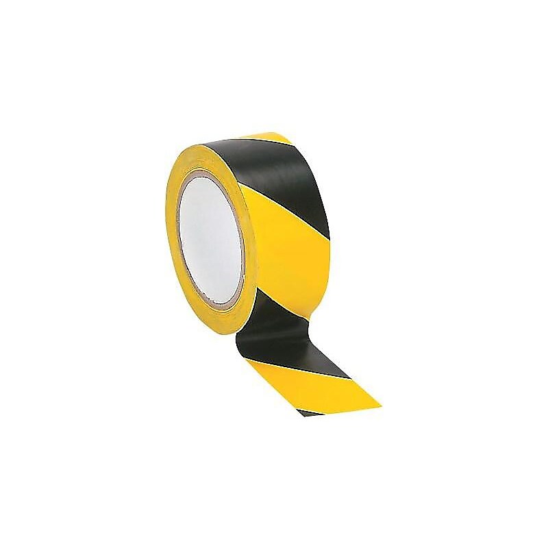 Tatco Hazard Tape, 2" x 36 yds., Yellow/Black (14711) image 1