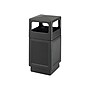 Safco Canmeleon Indoor/Outdoor Trash Cans w/Lid, Black High-Density Polyethylene/HDPE, 38 Gal. (9476BL)~#|#~sp44845552_sc7