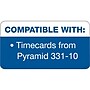 TOPS Time Cards for Pyramid 1000 Time Clock, 500/Box (TOP 1291)~#|#~sp44845589_sc7