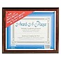 NuDell Economical MDF Certificate Frame, Walnut  (18811M)~#|#~sp44845602_sc7