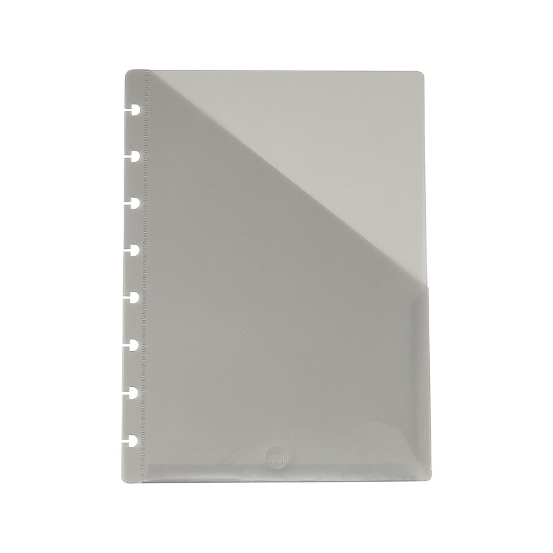 Staples Arc  System Dual Pocket Dividers, 6-1/5" x 8-3/5", Smoke, 2/Pack (20017) image 1