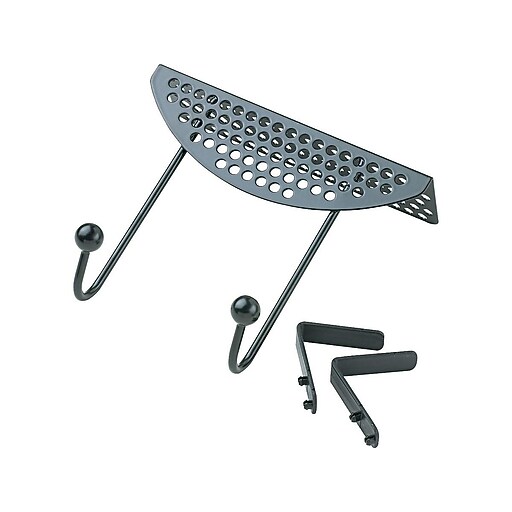 Fellowes Perfect Partition Additions Metal Coat Hooks, Black (22315