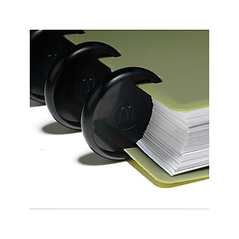 Staples Arc System 1" Notebook Expansion Discs, Black, 12/Pack (20773)