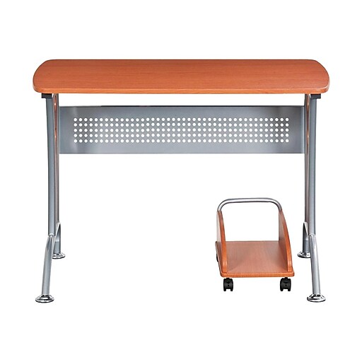 Shop Staples For Techni Mobili Computer Desk Dark Honey Rta 8338