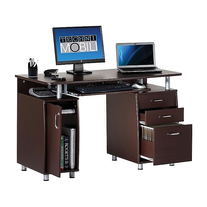 Techni mobili super storage computer desk discount