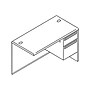 HON 38000 48" Desk Return Mahogany/Charcoal (H38215RNS)~#|#~sp44845713_sc7