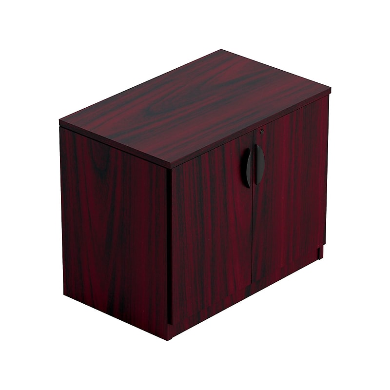 Offices To Go 29.5" Laminate Storage Cabinet, American Mahogany (SL3622SCAML) image 1